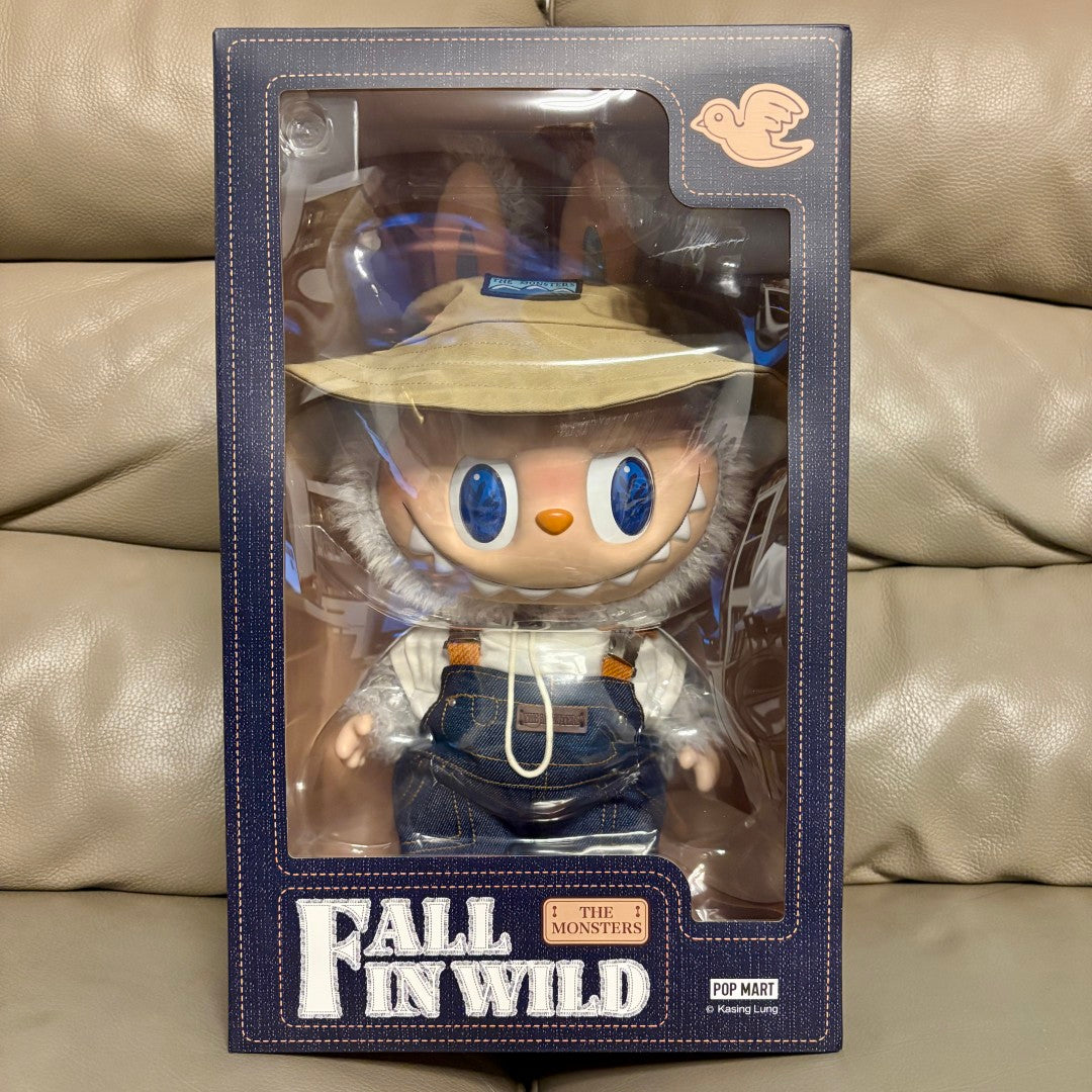 Authentic Labubu Fall in Wild 40cm The Monsters Popmart Vinyl Plush Doll