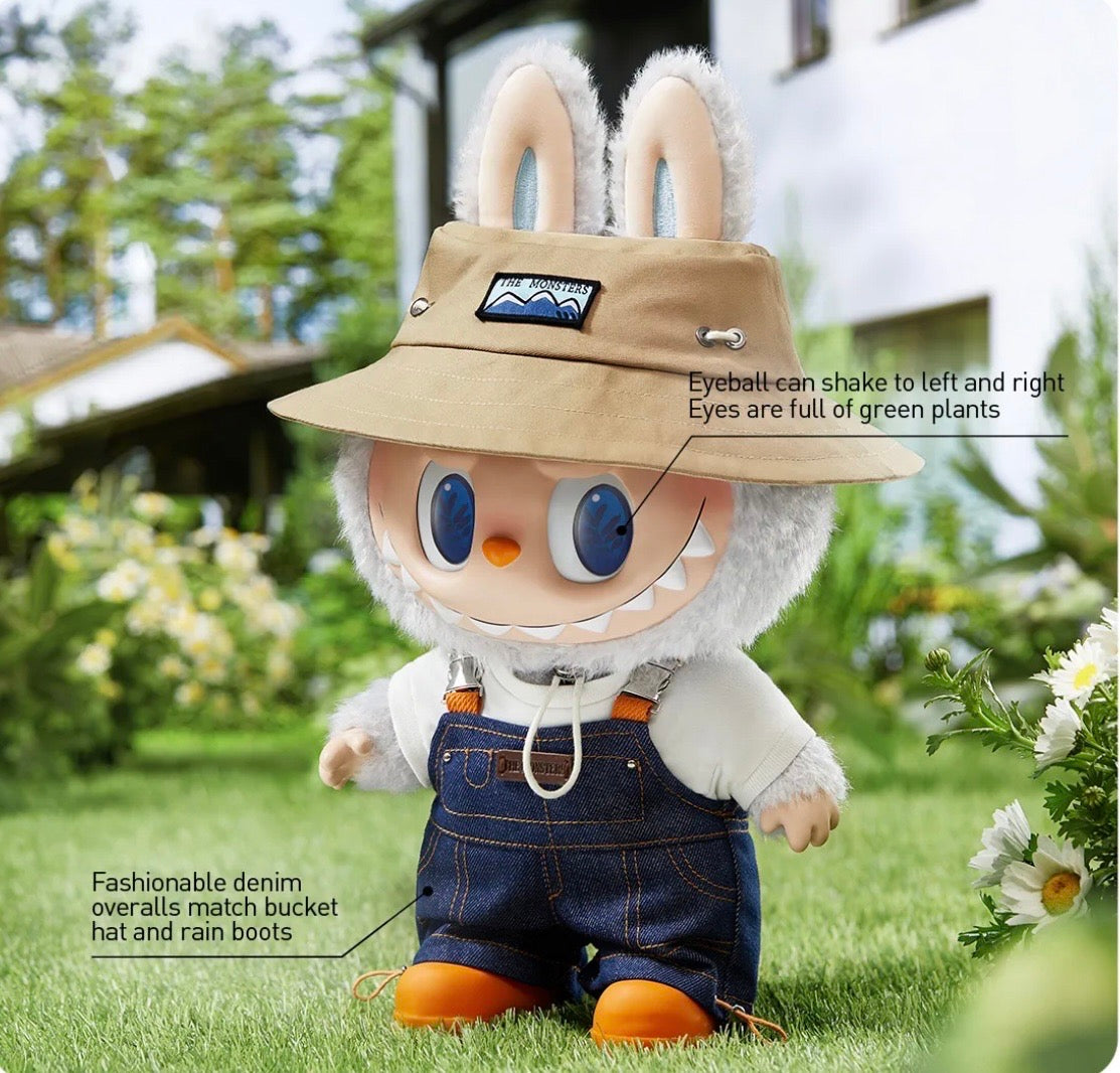 Authentic Labubu Fall in Wild 40cm The Monsters Popmart Vinyl Plush Doll