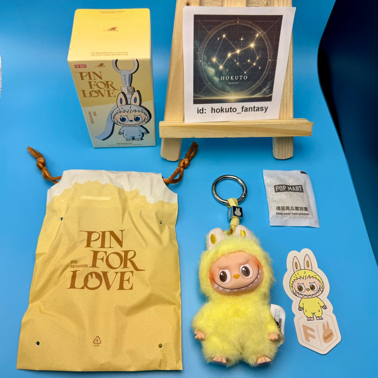 Authentic Popmart Labubu Pin for Love Vinyl Plush Pendant A-M