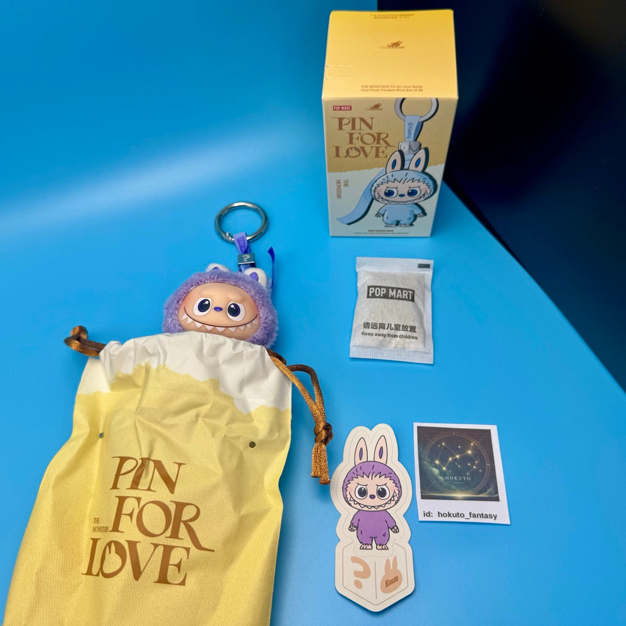 Authentic Popmart Labubu Pin for Love Vinyl Plush Pendant A-M