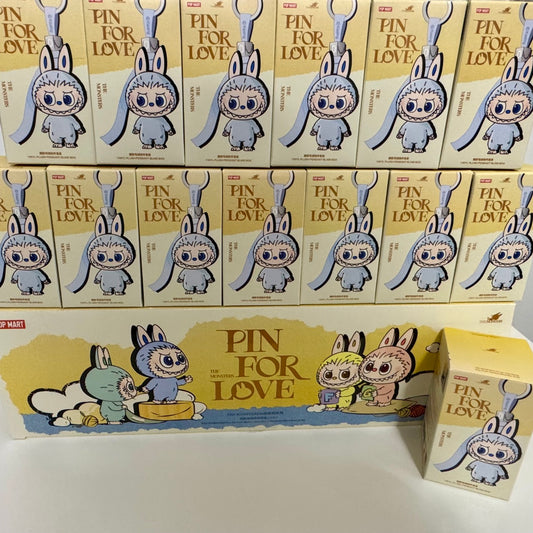 Authentic Popmart Labubu Pin for Love Vinyl Plush Pendant A-M