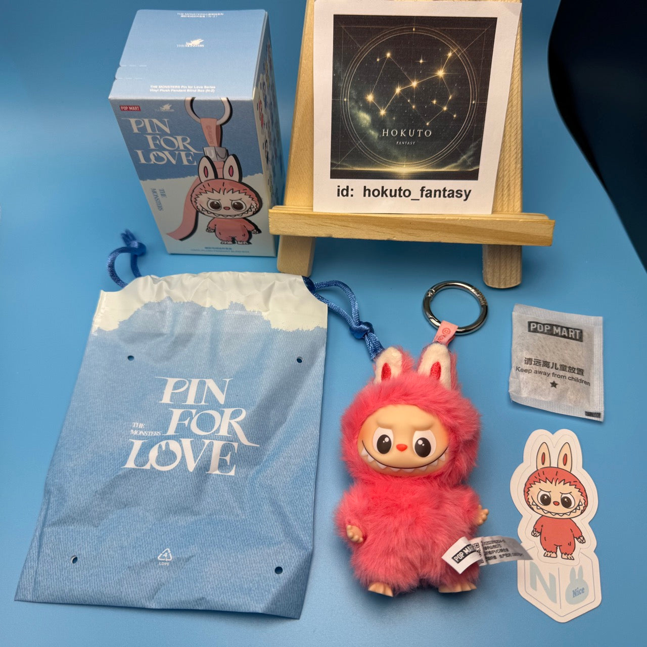 Authentic Popmart Labubu Pin for Love Vinyl Plush Pendant - confirmed char