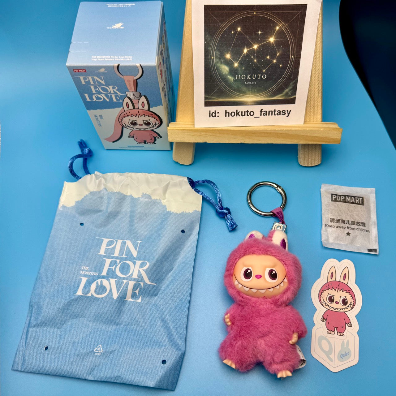 Authentic Popmart Labubu Pin for Love Vinyl Plush Pendant - confirmed char