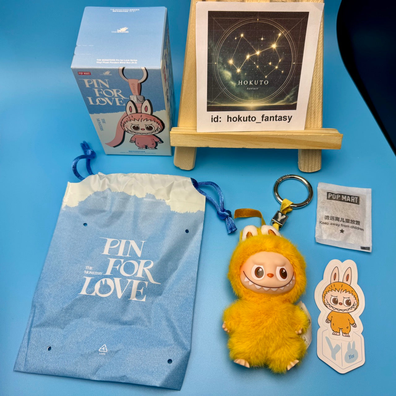 Authentic Popmart Labubu Pin for Love Vinyl Plush Pendant - confirmed char