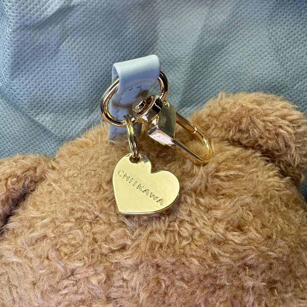 Chiikawa Authentic Mascot Keychain (Large) | Kiramekko Teddy Bear