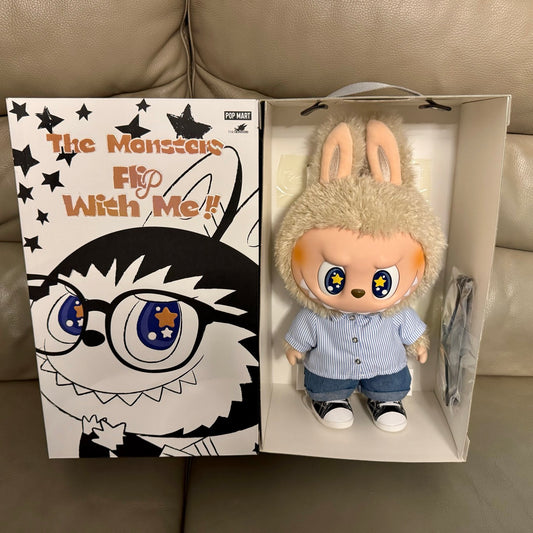 Auténtico peluche de vinilo Labubu Flip with me de 40 cm de la colección The Monsters Popmart - Envío gratuito en el Reino Unido