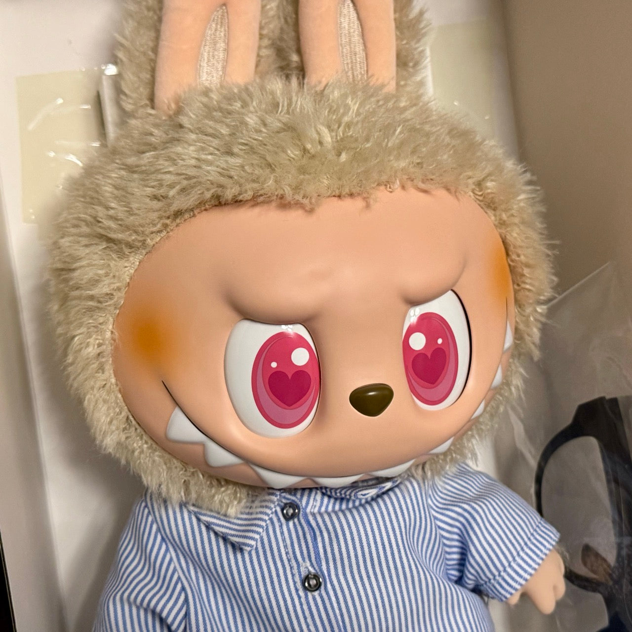 Authentic Labubu Flip with me 40cm The Monsters Popmart Vinyl Plush Doll