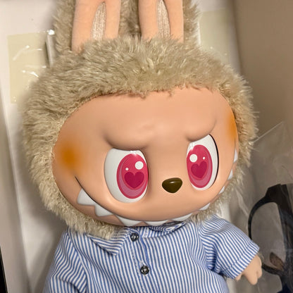 Authentic Labubu Flip with me 40cm The Monsters Popmart Vinyl Plush Doll