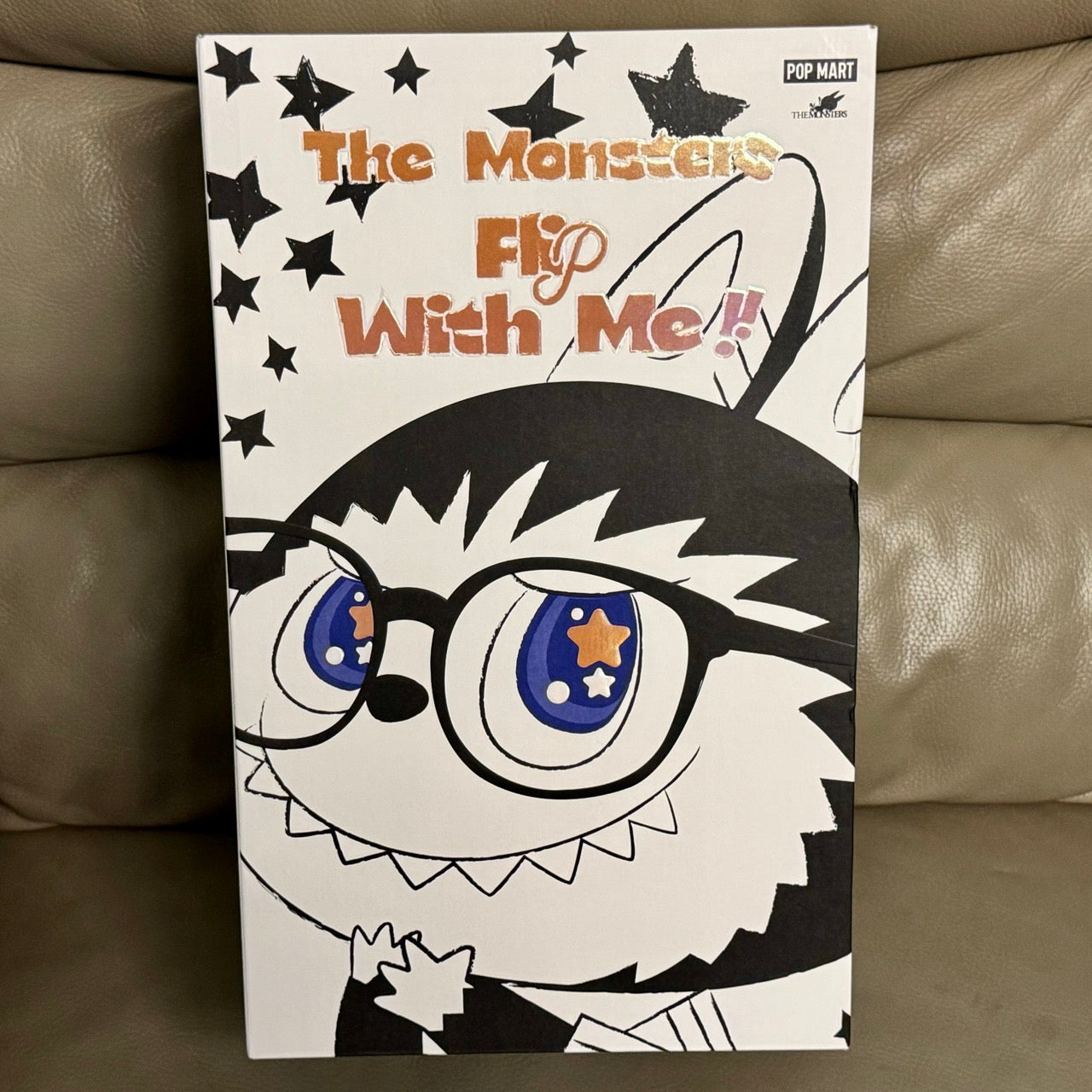 Authentic Labubu Flip with me 40cm The Monsters Popmart Vinyl Plush Doll