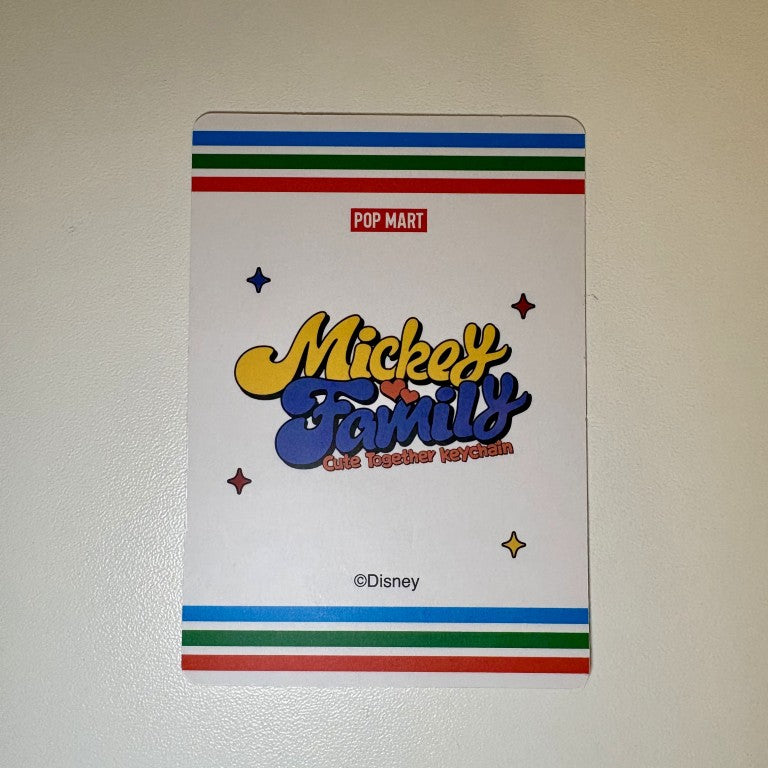 Authentic Popmart Mickey Family Cute Together Keychain Figures- confirmed SECRET