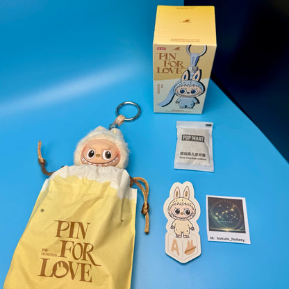 Authentic Popmart Labubu Pin for Love Vinyl Plush Pendant A-M