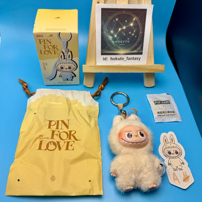 Authentic Popmart Labubu Pin for Love Vinyl Plush Pendant A-M