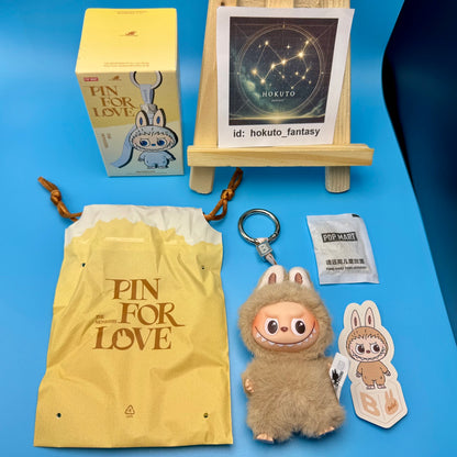 Authentic Popmart Labubu Pin for Love Vinyl Plush Pendant A-M