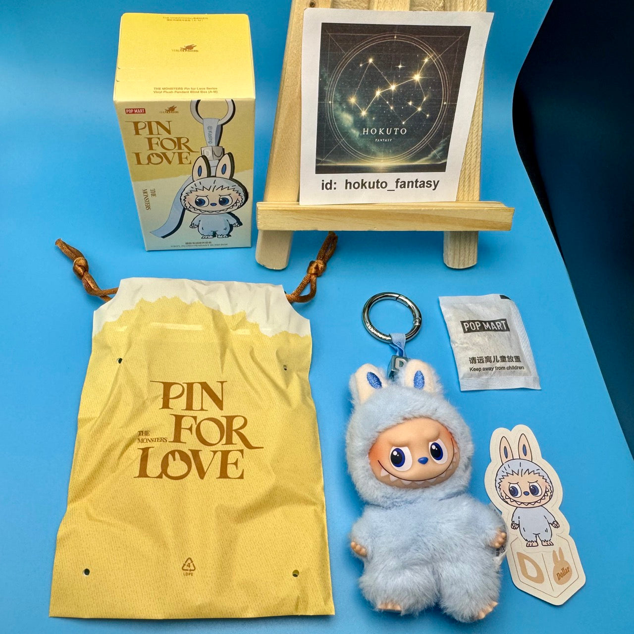 Authentic Popmart Labubu Pin for Love Vinyl Plush Pendant A-M