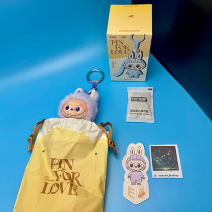 Authentic Popmart Labubu Pin for Love Vinyl Plush Pendant A-M