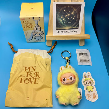 Authentic Popmart Labubu Pin for Love Vinyl Plush Pendant A-M