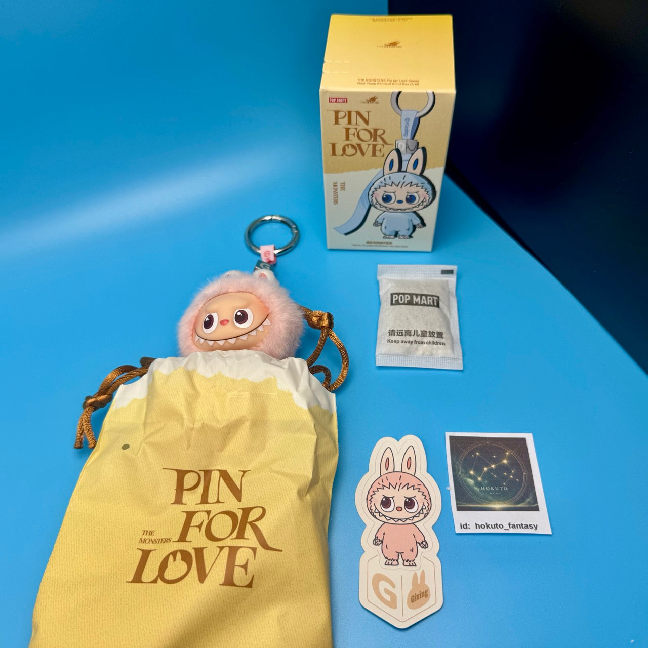 Authentic Popmart Labubu Pin for Love Vinyl Plush Pendant A-M