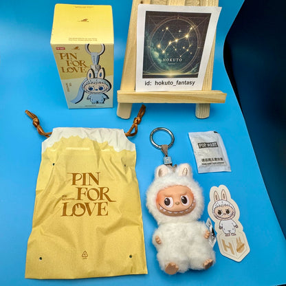 Authentic Popmart Labubu Pin for Love Vinyl Plush Pendant A-M
