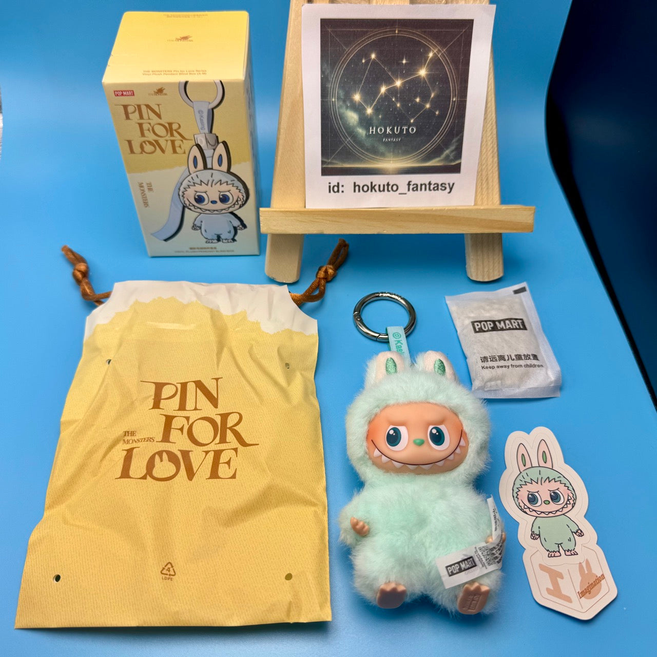 Authentic Popmart Labubu Pin for Love Vinyl Plush Pendant A-M