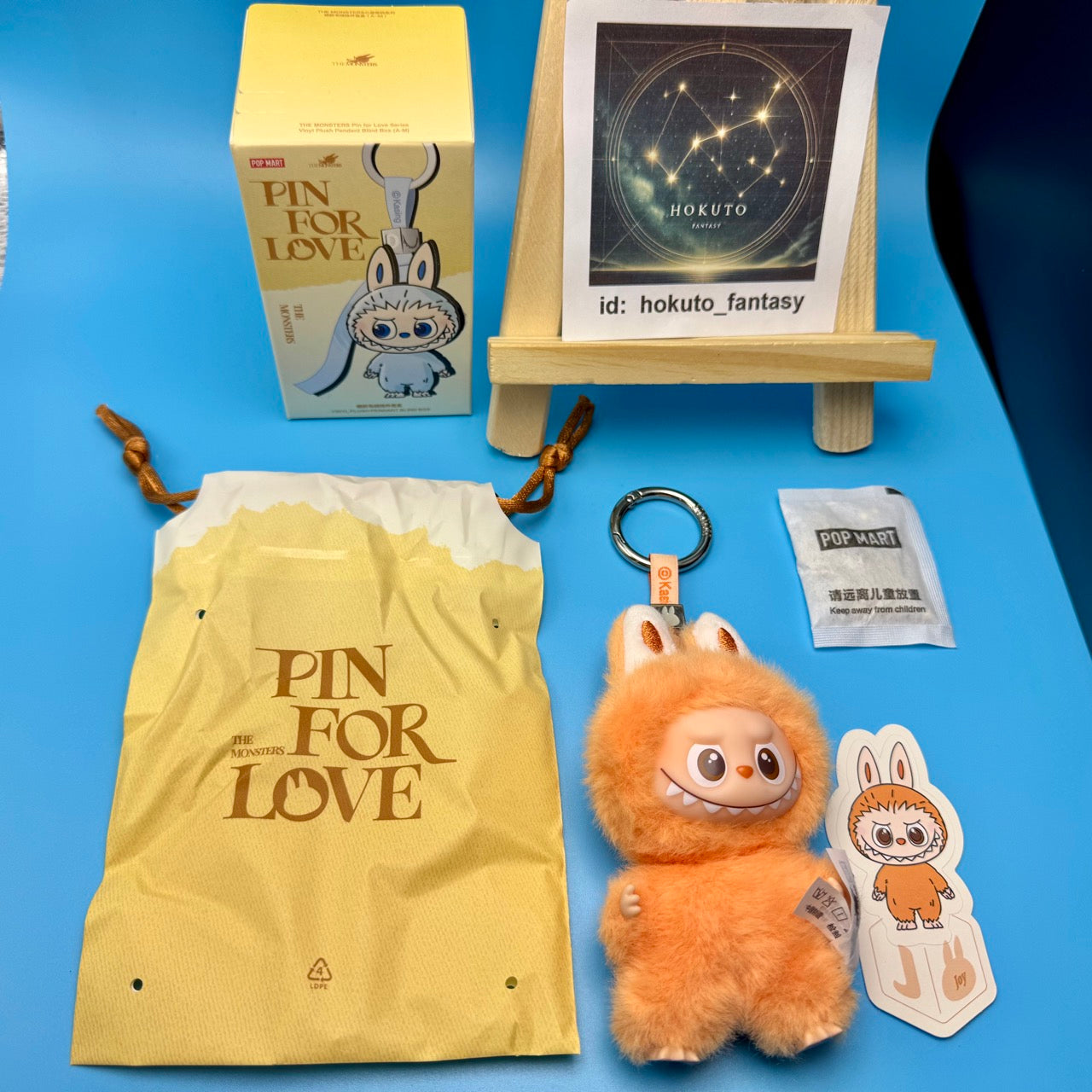 Authentic Popmart Labubu Pin for Love Vinyl Plush Pendant A-M