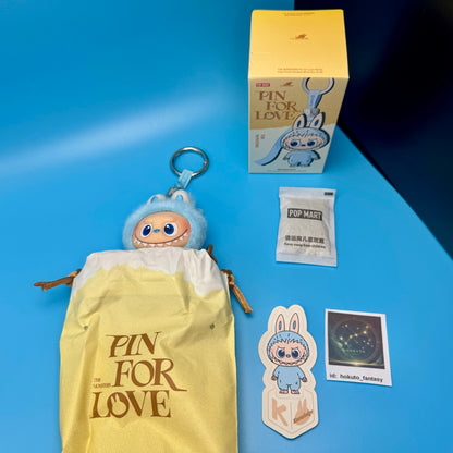 Authentic Popmart Labubu Pin for Love Vinyl Plush Pendant A-M