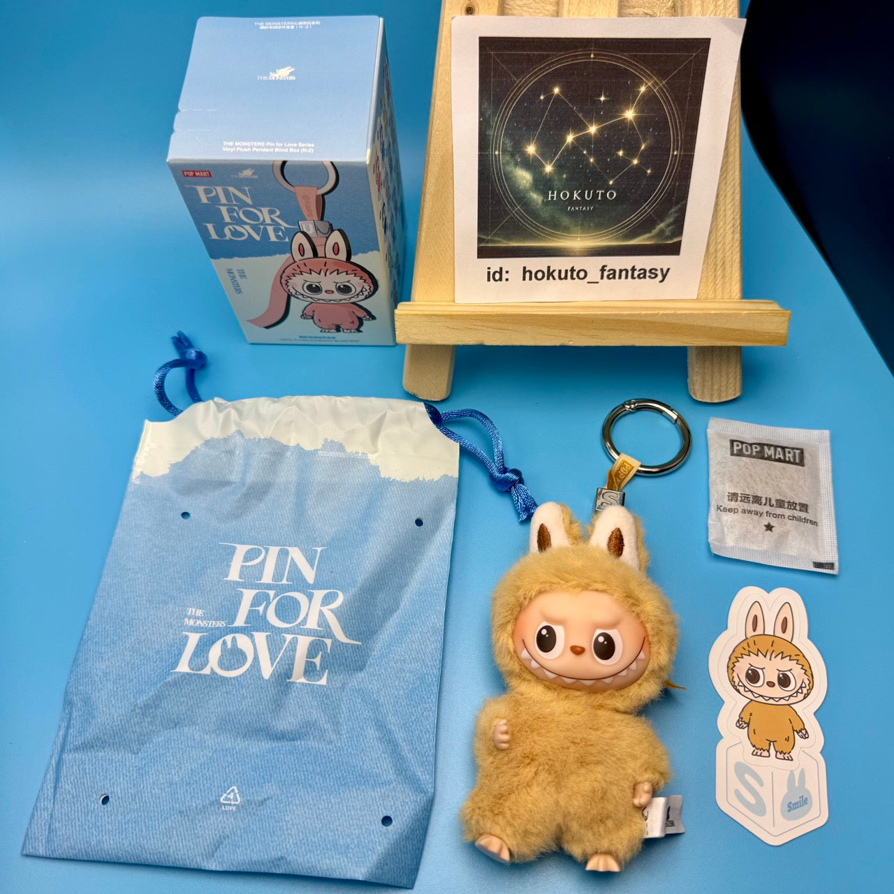 Authentic Popmart Labubu Pin for Love Vinyl Plush Pendant - confirmed char