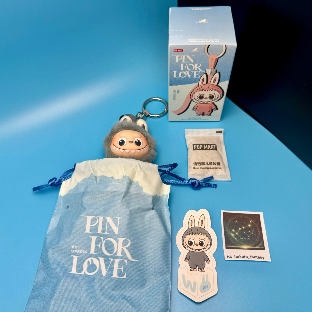 Authentic Popmart Labubu Pin for Love Vinyl Plush Pendant N-Z