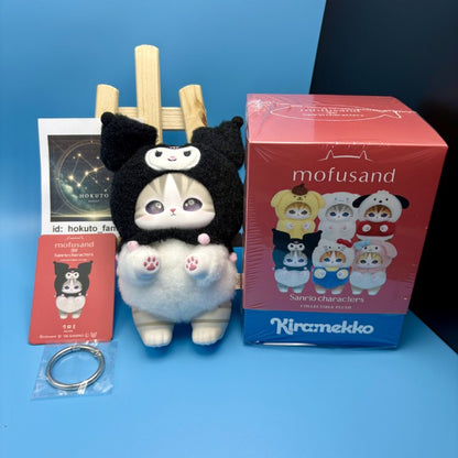 Mofusand × Sanrio Characters Kiramekko Mascot Keychain (Large)