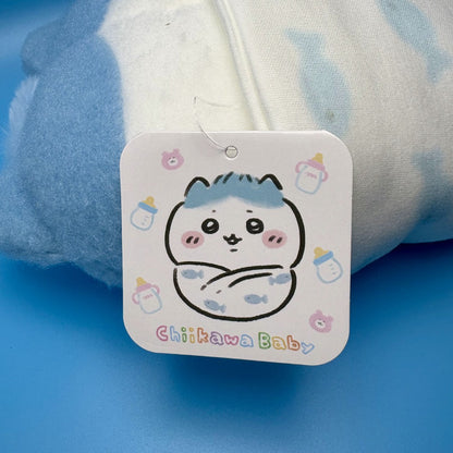 Chiikawa Authentic Mascot LARGE Swaddle Plush | Chiikawa Baby - Hachiware