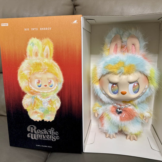 Auténtico Labubu - ROCK the Universe Big in Energy Muñeco de peluche de vinilo Popmart de 37 cm - Envío GRATIS en el Reino Unido