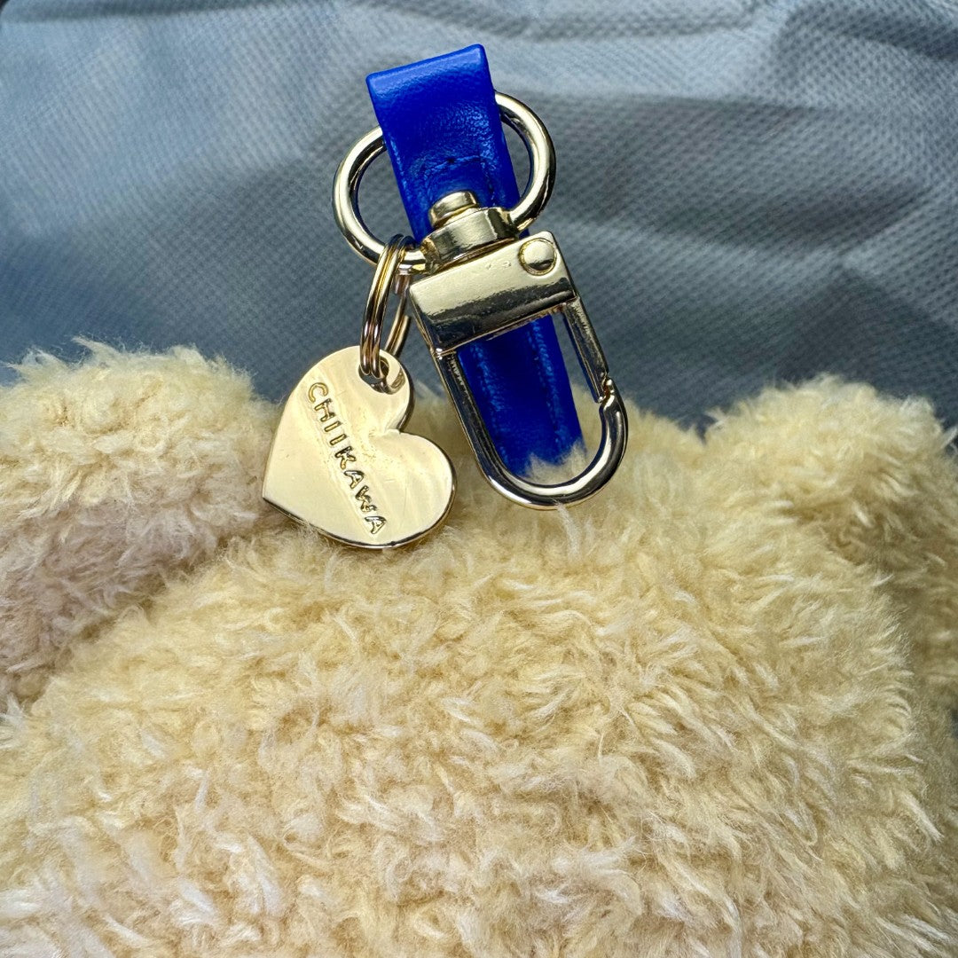 Chiikawa Authentic Mascot Keychain (Large) | Kiramekko Teddy Bear