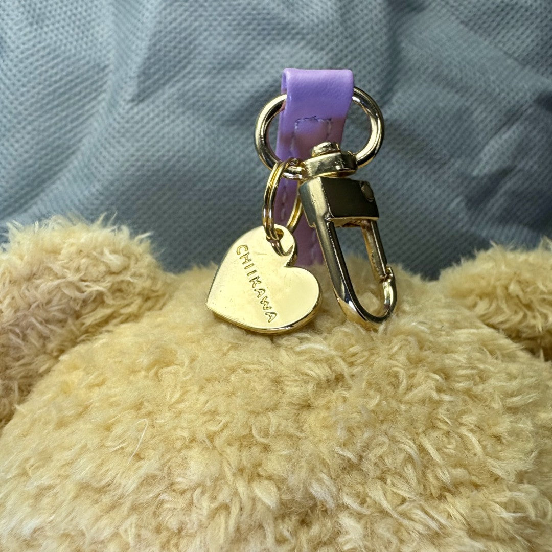Chiikawa Authentic Mascot Keychain (Large) | Kiramekko Teddy Bear