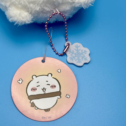 Chiikawa Authentic Mascot Keychain | Winter Scarf Plush Keychain
