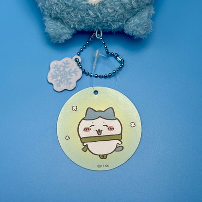Chiikawa Authentic Mascot Keychain | Winter Scarf Plush Keychain