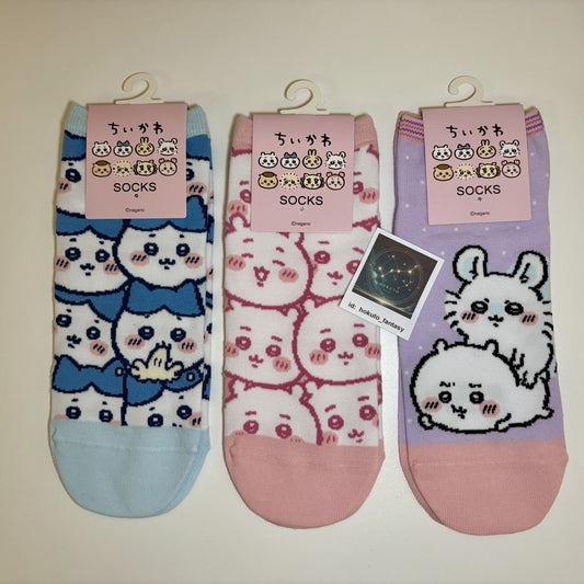 Chiikawa Authentic Mascot Crew Socks - Choose your design!