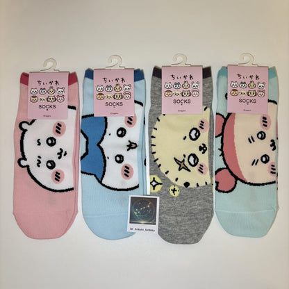 Chiikawa Authentic Mascot Crew Socks - Close-Up