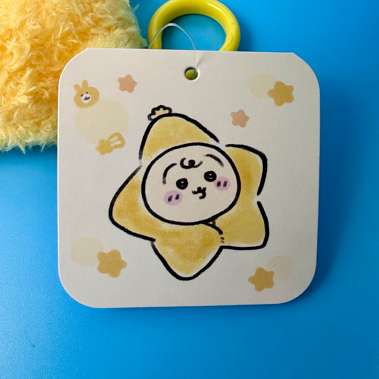 Chiikawa Authentic Mascot Keychain | Chiikawa Baby Usagi Wrapped in a Star